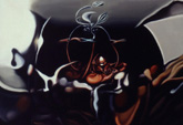 vesmrn akrobat 1995, olej na pltn, 62x92