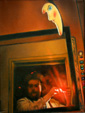autoportrt v koupeln, 2001, olej na pltn, 40x30